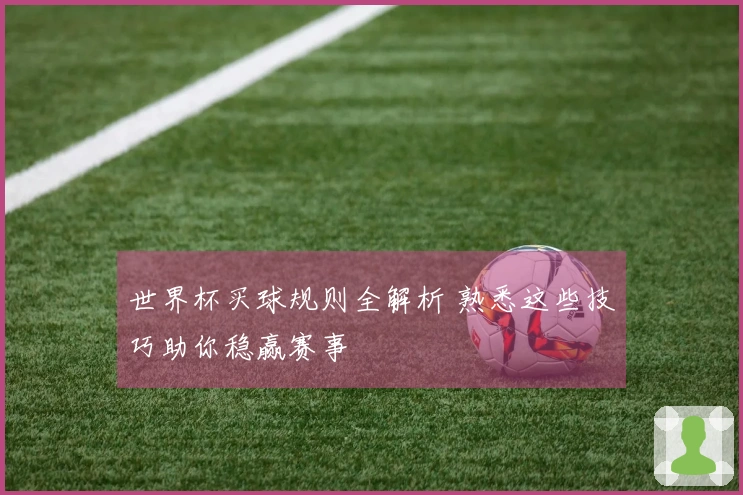 世界杯买球规则全解析 熟悉这些技巧助你稳赢赛事